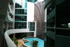 Decorative fountain at Turquoise Place